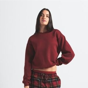 SKIMS Burgundy Sweatshirt
